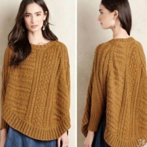 Anthropologie Sweaters - Anthro Angel of the North Sweater Poncho